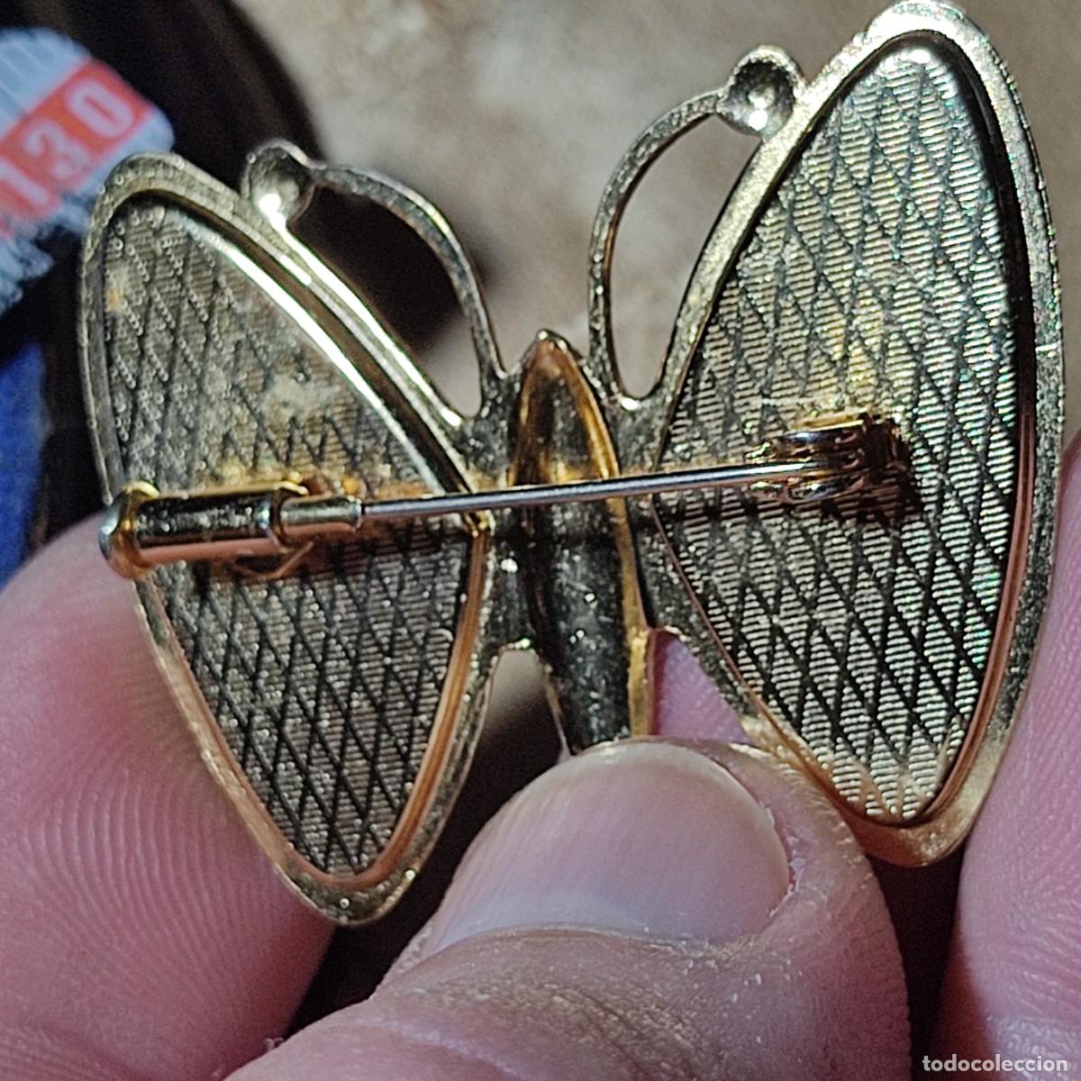 Joyeria: Broche mariposa con esmalte.Vintage. - Foto 11