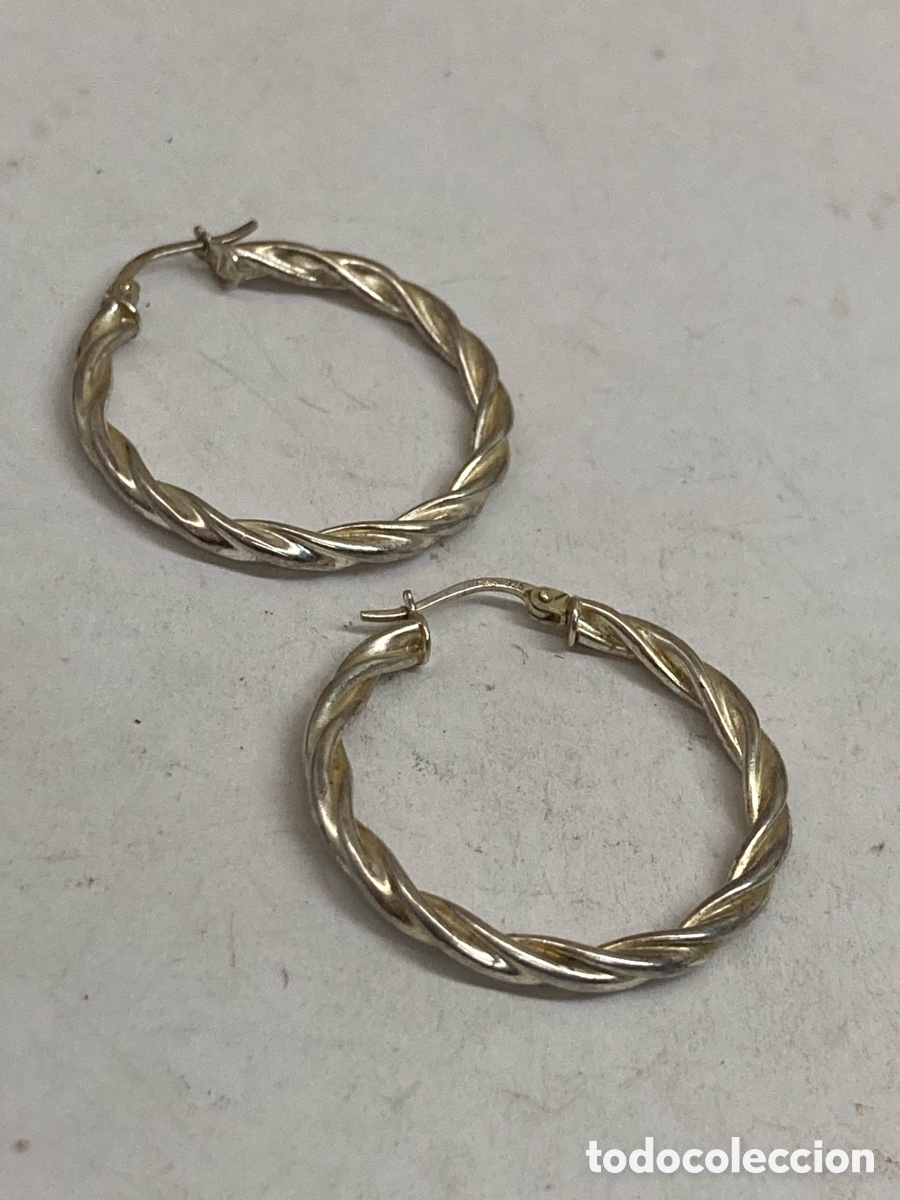 Joyeria: Pendientes de plata P518