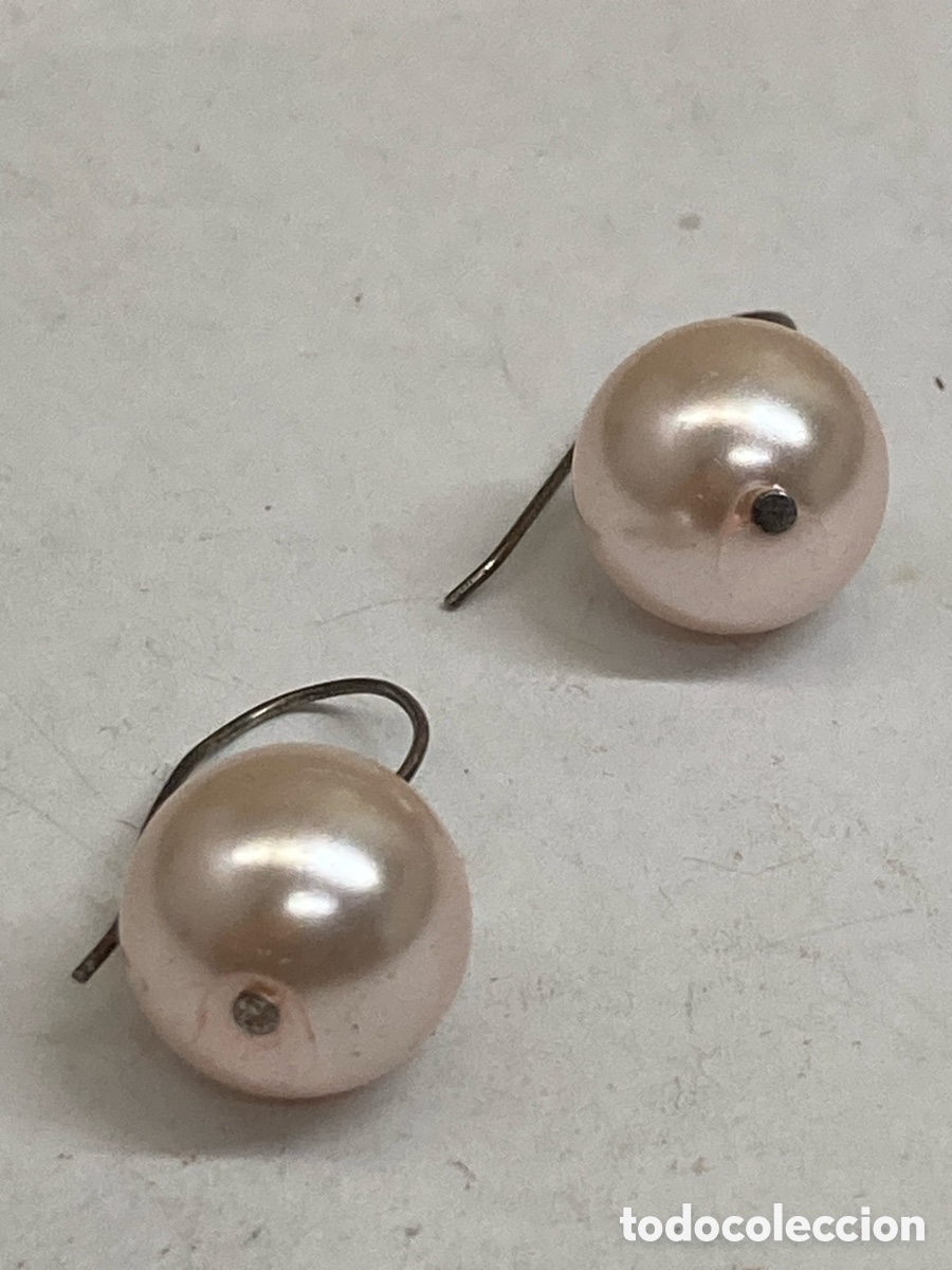 Joyeria: Pendientes de plata y perlas P517