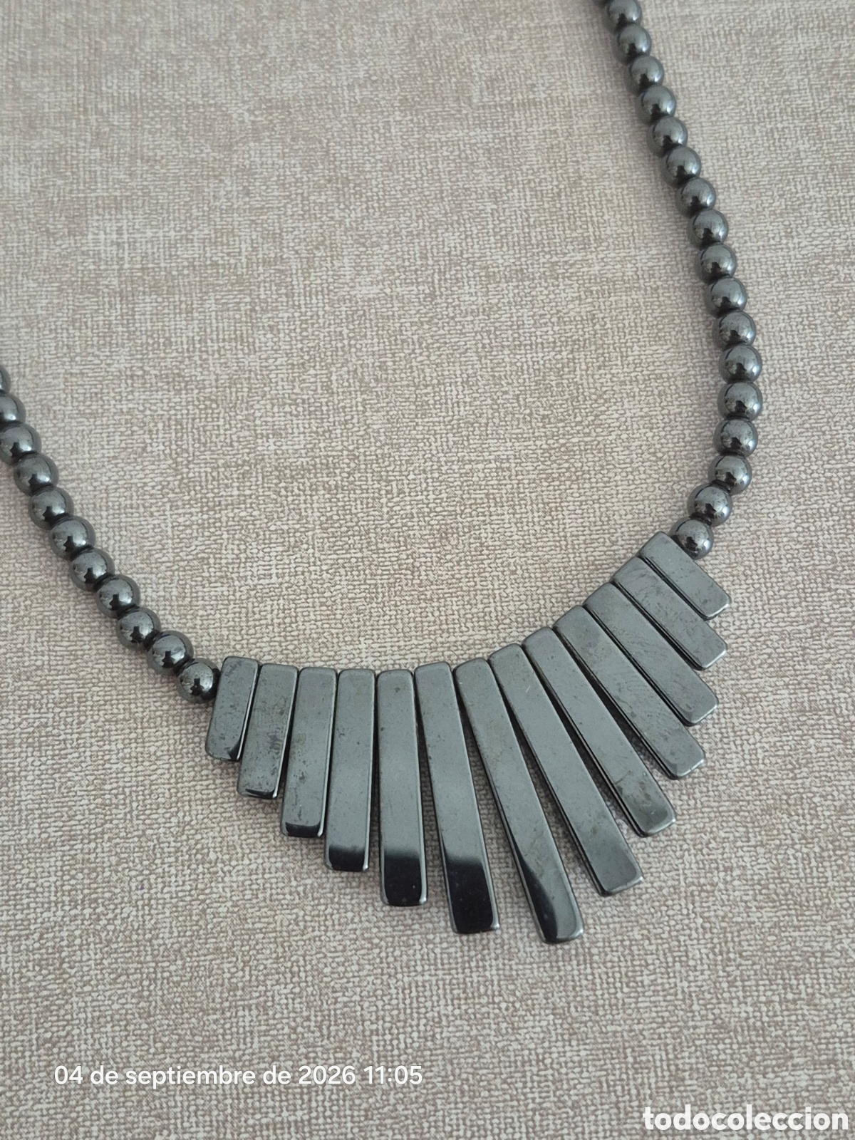 Joyeria: PRECIOSO COLLAR DE HEMATITES. REF S3 ANTIK 030926 - Foto 6