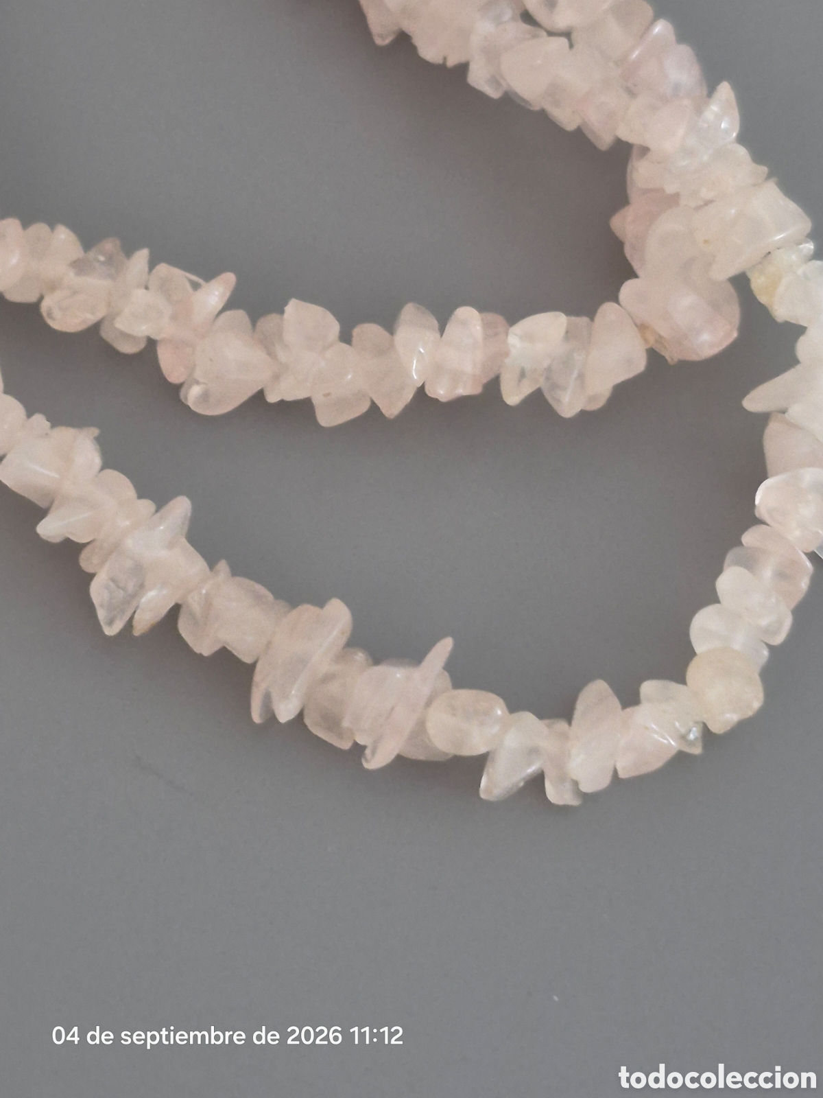 Joyeria: ESPECTACULAR COLLAR DE CUARZO ROSA. REF S5 ANTIK 030926 - Foto 2