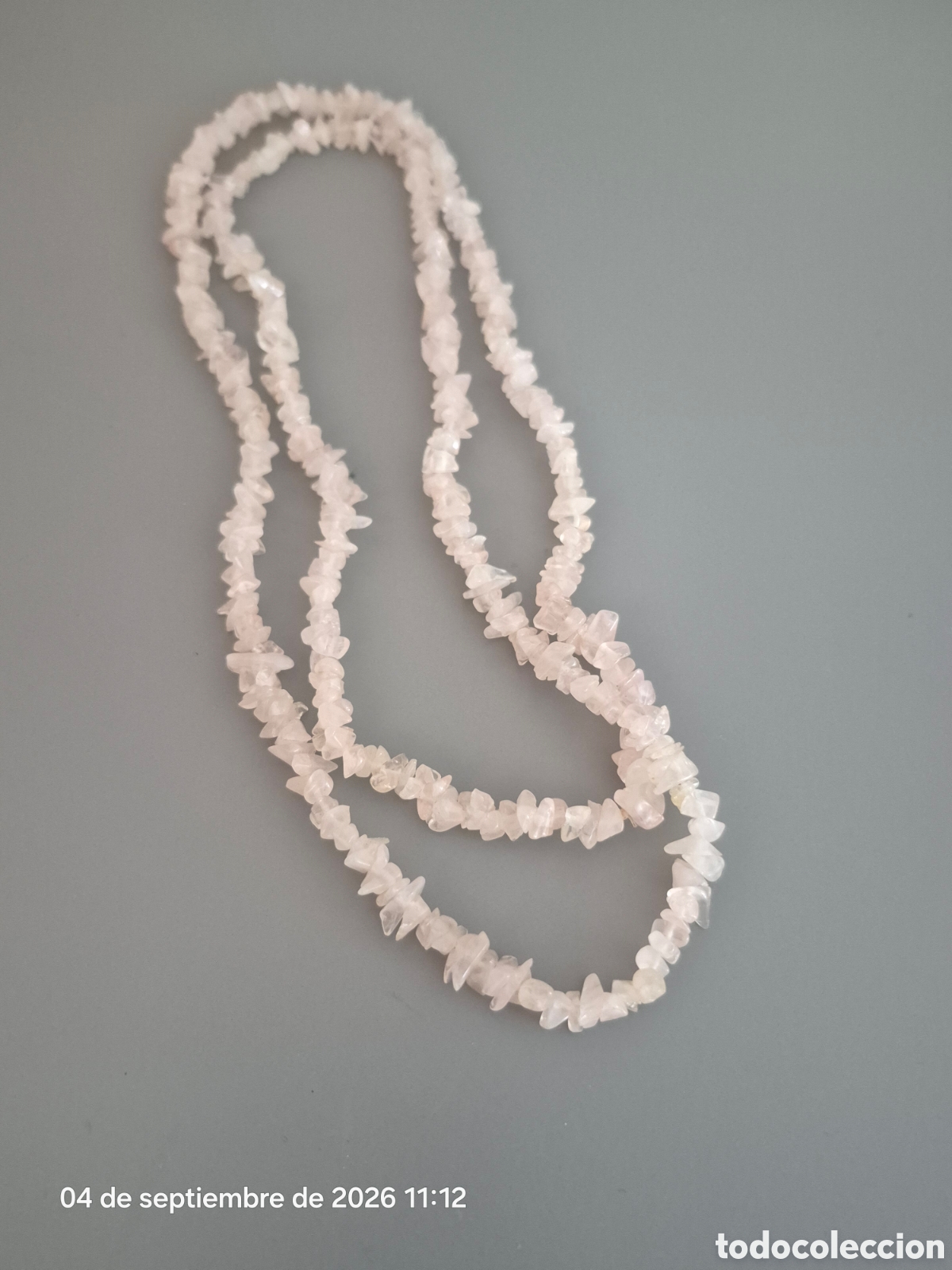 Joyeria: ESPECTACULAR COLLAR DE CUARZO ROSA. REF S5 ANTIK 030926 - Foto 3