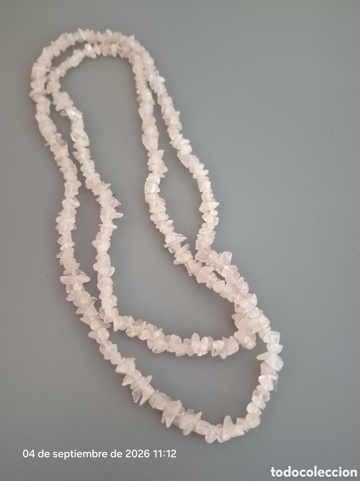 Joyeria: ESPECTACULAR COLLAR DE CUARZO ROSA. REF S5 ANTIK 030926 - Foto 4