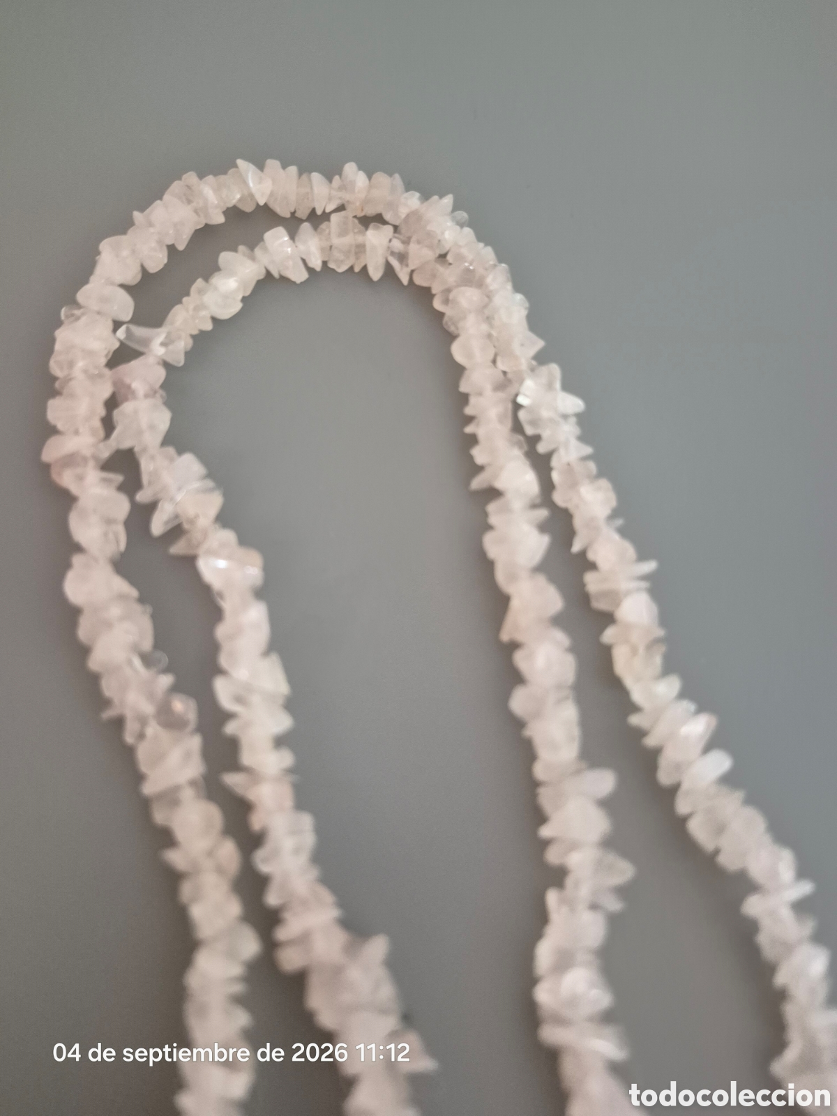 Joyeria: ESPECTACULAR COLLAR DE CUARZO ROSA. REF S5 ANTIK 030926 - Foto 5