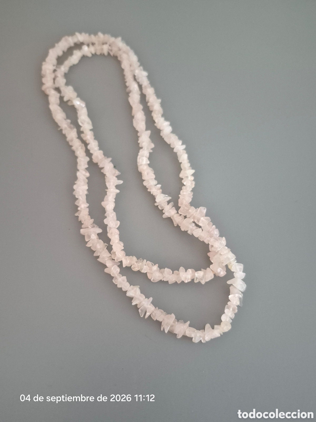 Joyeria: ESPECTACULAR COLLAR DE CUARZO ROSA. REF S5 ANTIK 030926 - Foto 1