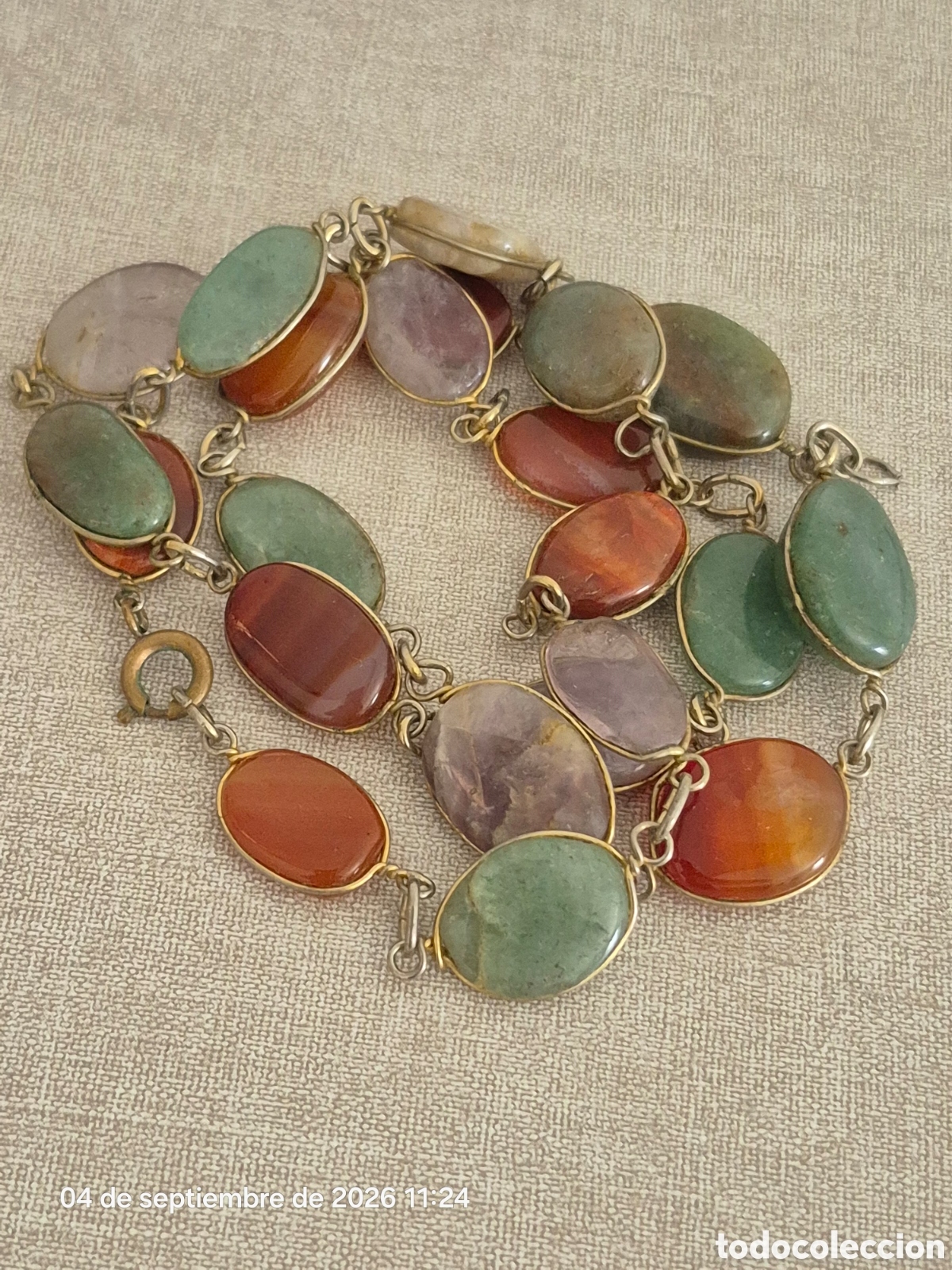 Joyeria: BONITO COLLAR LARGO DE PIEDRAS SEMIPRECIOSAS. REF S1 ANTIK 030926