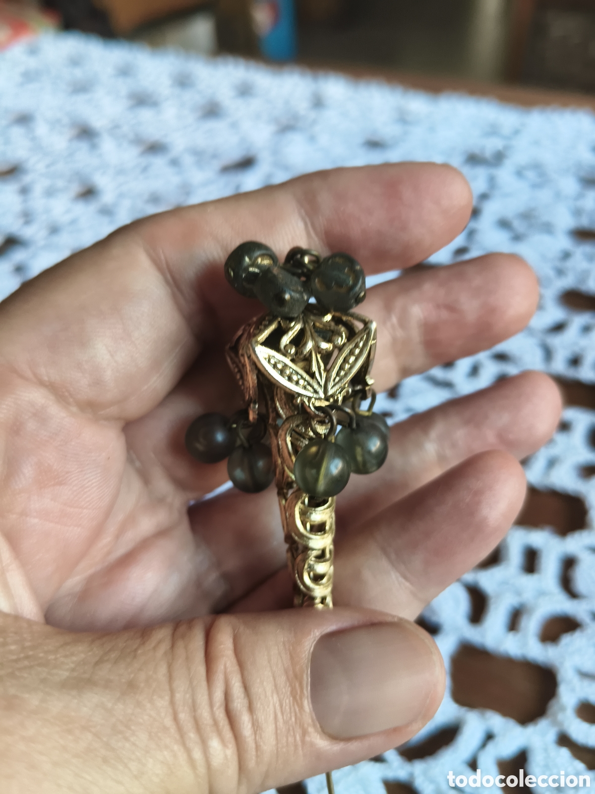 Joyeria: Antiguo par de alfileres de sombrero - Foto 2
