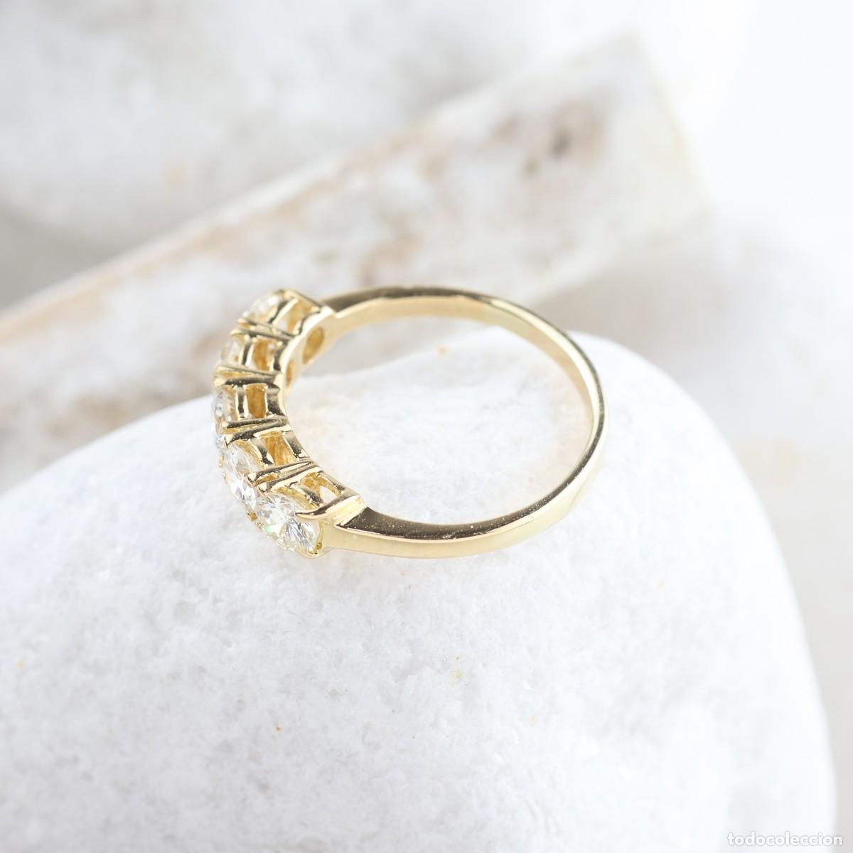 Joyeria: Anillo Cinquillo Diamantes y Oro18K - Foto 6