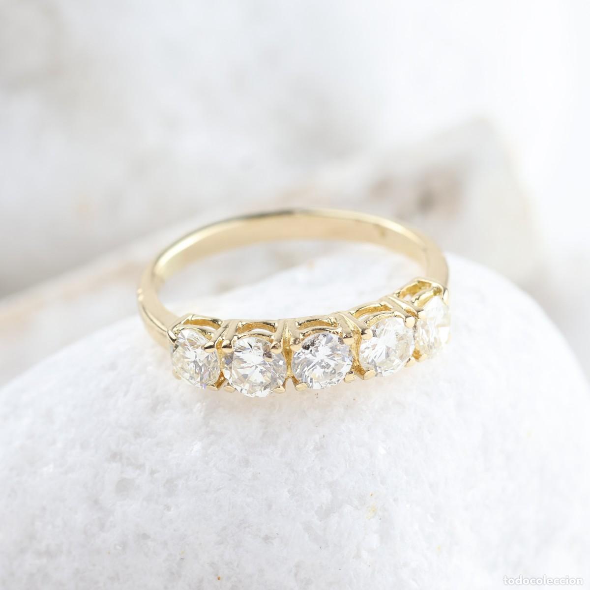 Joyeria: Anillo Cinquillo Diamantes y Oro18K - Foto 7