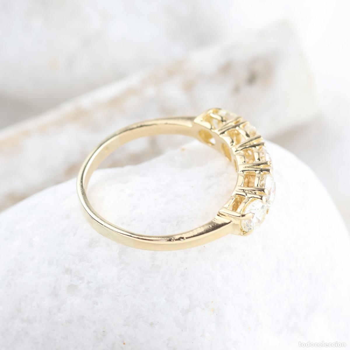 Joyeria: Anillo Cinquillo Diamantes y Oro18K - Foto 9