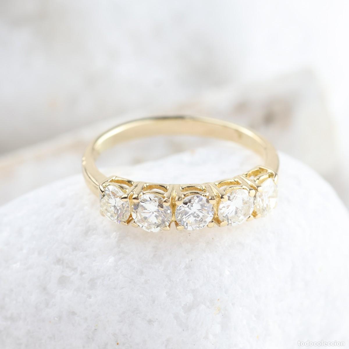 Joyeria: Anillo Cinquillo Diamantes y Oro18K - Foto 10