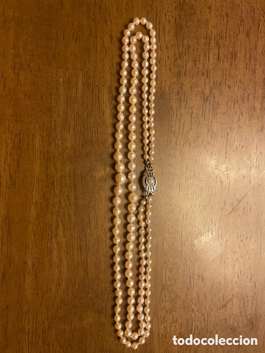 Joyeria: Collar perlas cultivadas japonesas akoya cierre plata