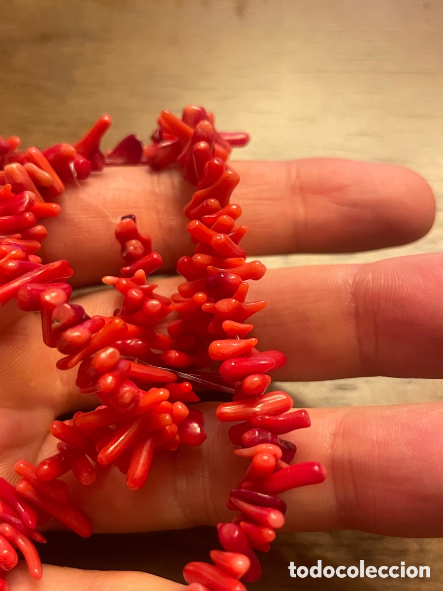 Joyeria: Hilo troncos y eamas de coral rojo - Foto 4