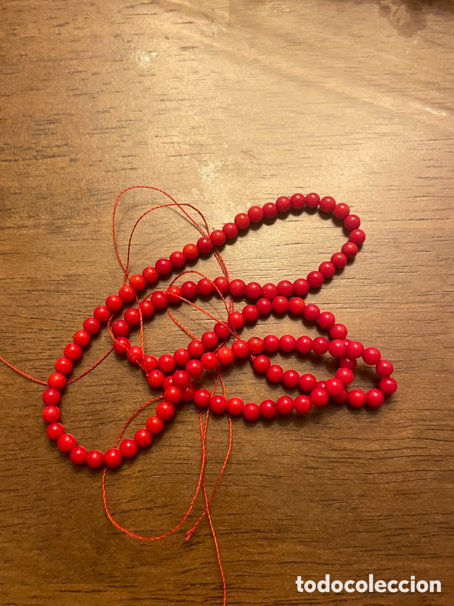Joyeria: Hilo de coral rojo esferas - Foto 2
