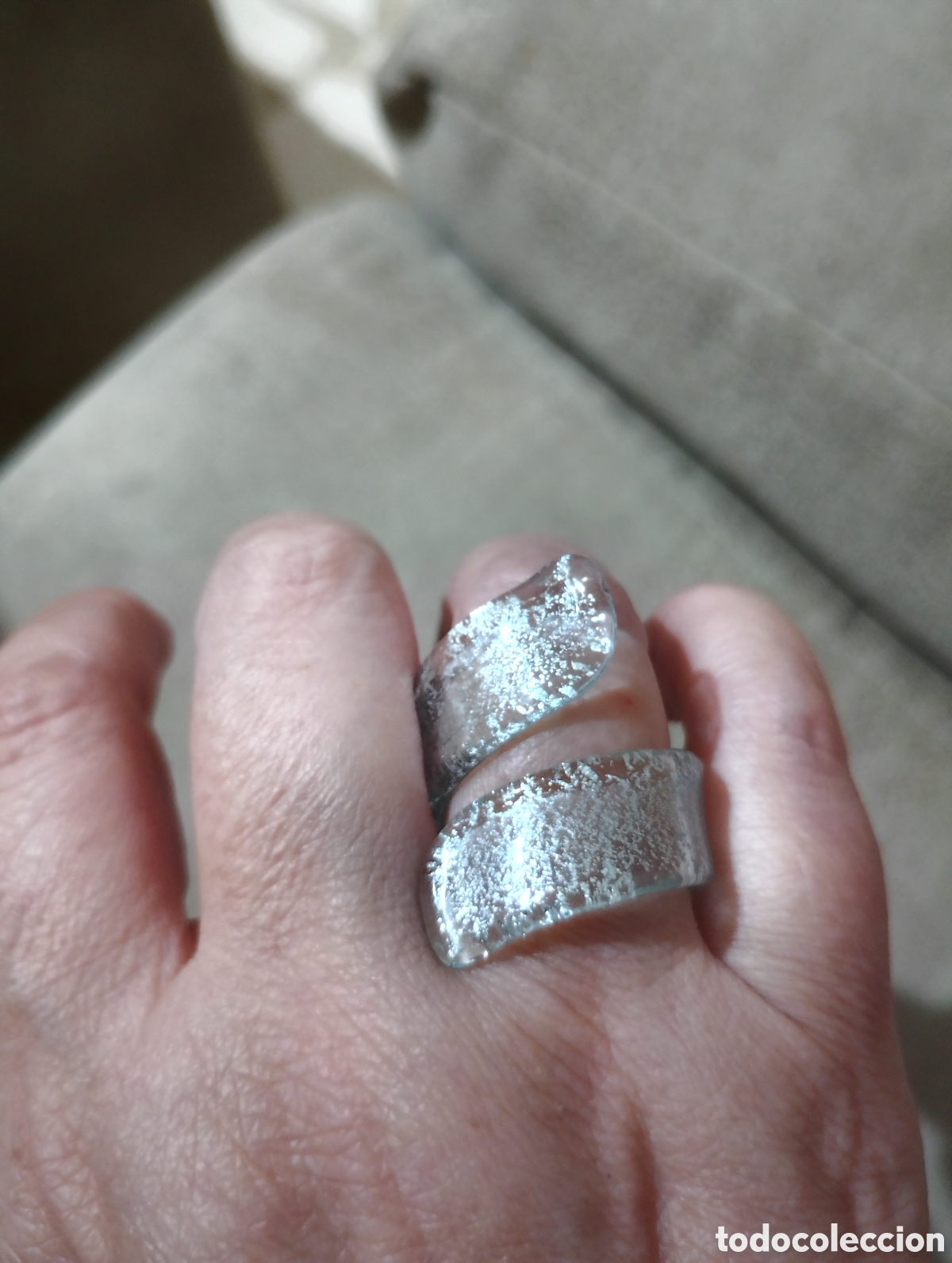 Joyeria: Anillo cristal Murano - Foto 1