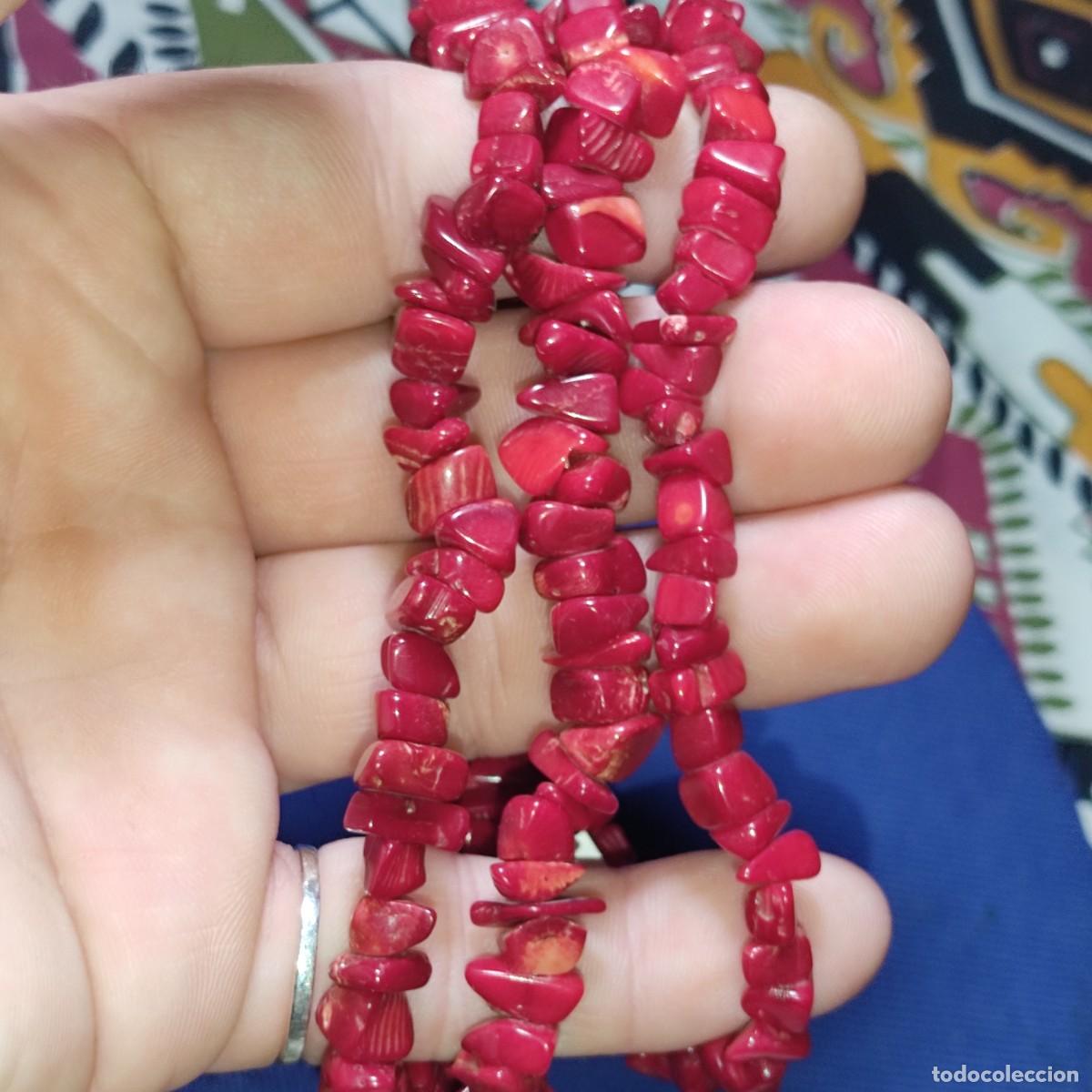 Joyeria: Pulsera de 3 hilos de coral rojo. *T* - Foto 4