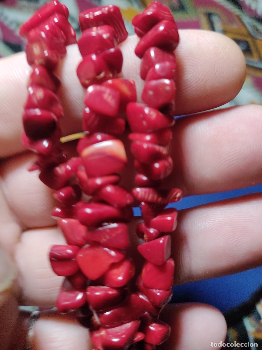Joyeria: Pulsera de 3 hilos de coral rojo. *T* - Foto 10