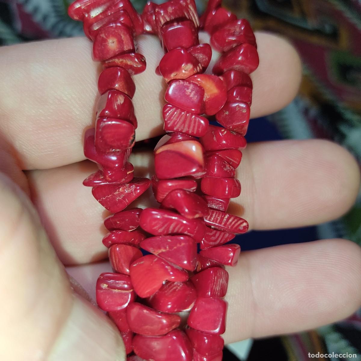 Joyeria: Pulsera de 3 hilos de coral rojo. *T* - Foto 11
