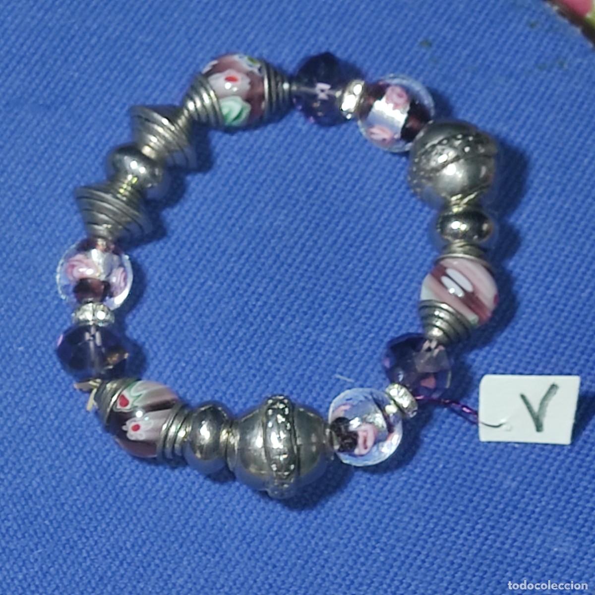 Joyeria: Pulsera de cristal de murano y abalorios.*V* - Foto 1