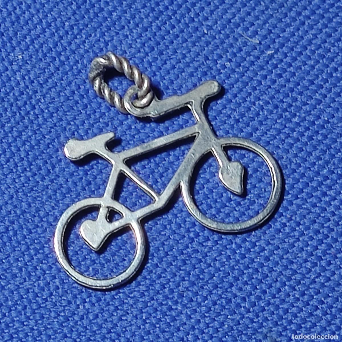 Joyeria: Colgante bicicleta de carreras.Vintage. - Foto 2