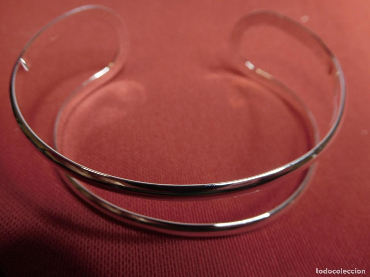 Joyeria: Pulsera abierta.doble aro, acero inoxidable - Foto 2