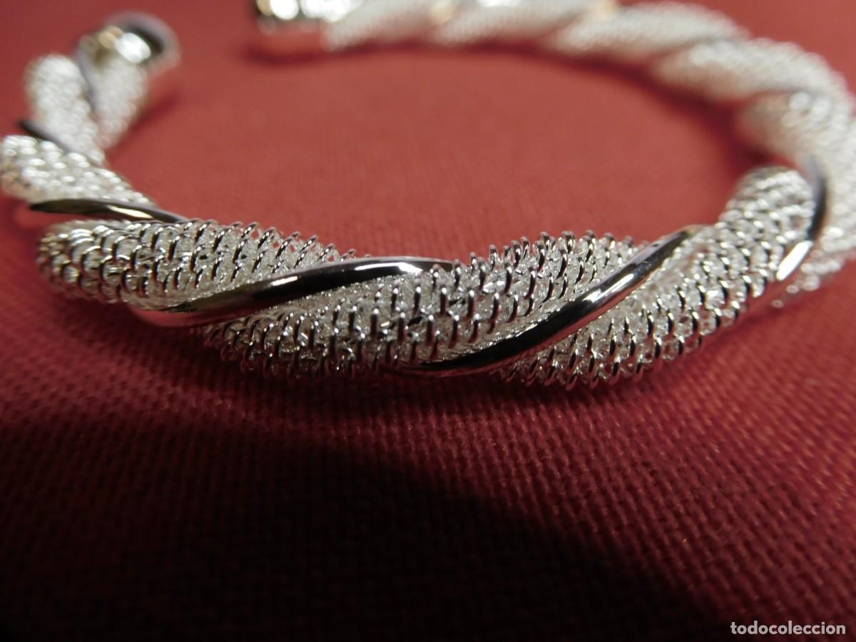 Joyeria: Piulsera de plata de ley 925, cord&oacute;n en espiral con dos guias que acompa&ntilde;an la forma de la trama