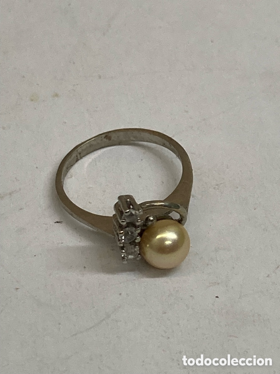Joyeria: Anillo de plata y perla S522