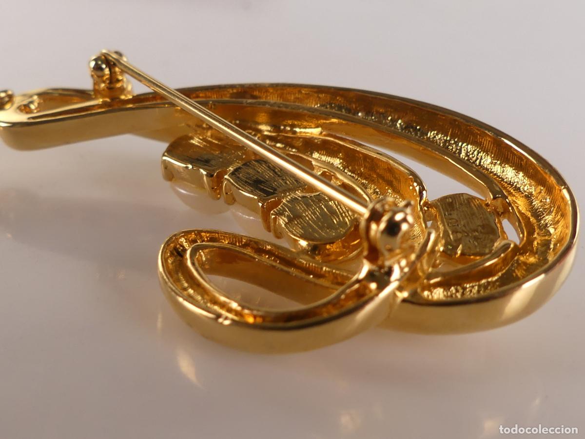 Joyeria: ELEGANTE BROCHE DORADO CON PERLAS - Foto 7