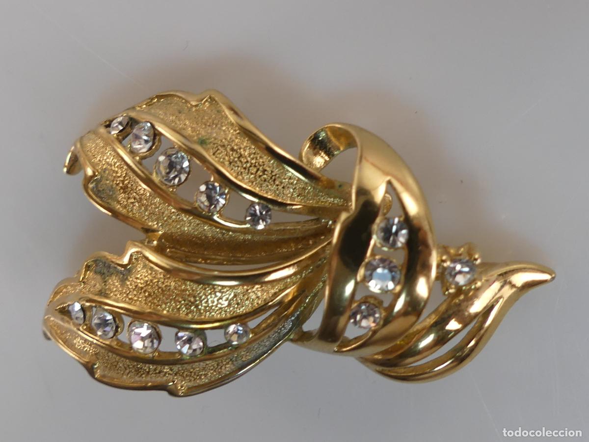 Joyeria: BONITO BROCHE DORADO Y PIEDRAS - Foto 5