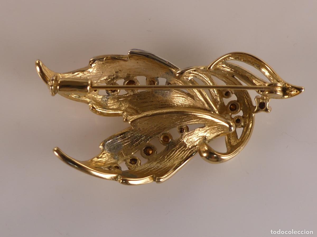 Joyeria: BONITO BROCHE DORADO Y PIEDRAS - Foto 6