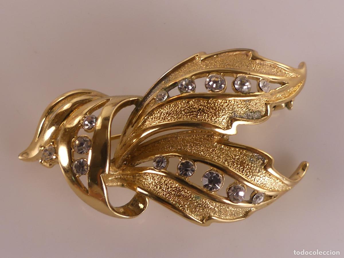 Joalharia: BONITO BROCHE DORADO Y PIEDRAS