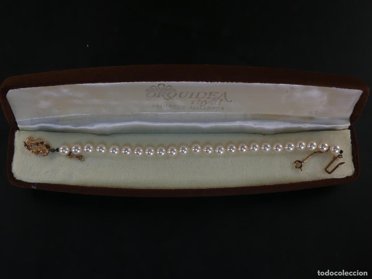 Joyeria: BONITA PULSERA DE PERLAS CIERRE DE PLATA 925