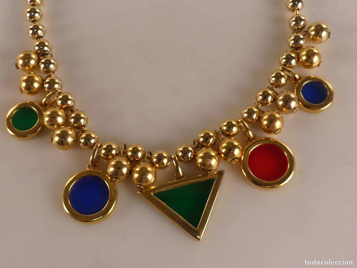 Joyeria: BONITO COLLAR DORADO Y PIEDRAS MARCA LERITZ - Foto 2