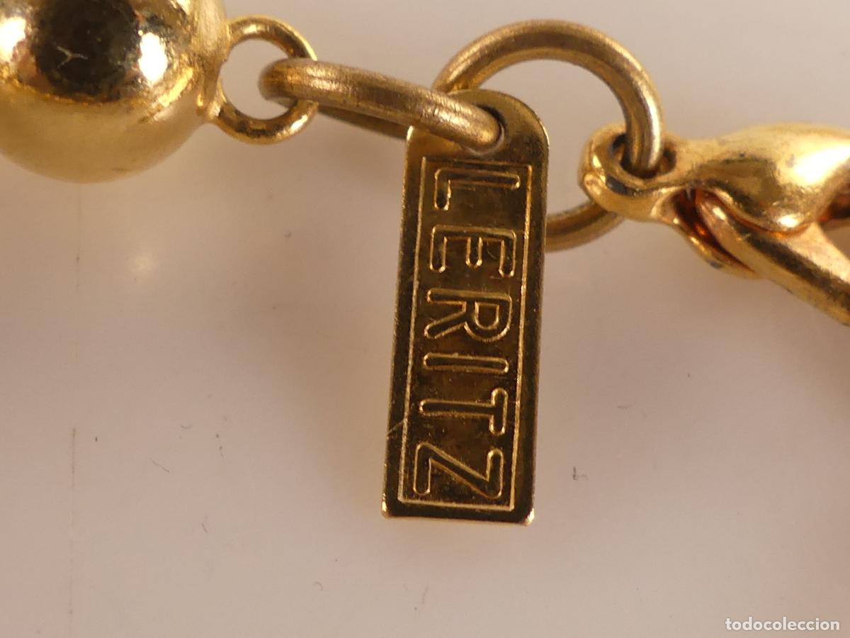 Joyeria: BONITO COLLAR DORADO Y PIEDRAS MARCA LERITZ - Foto 3