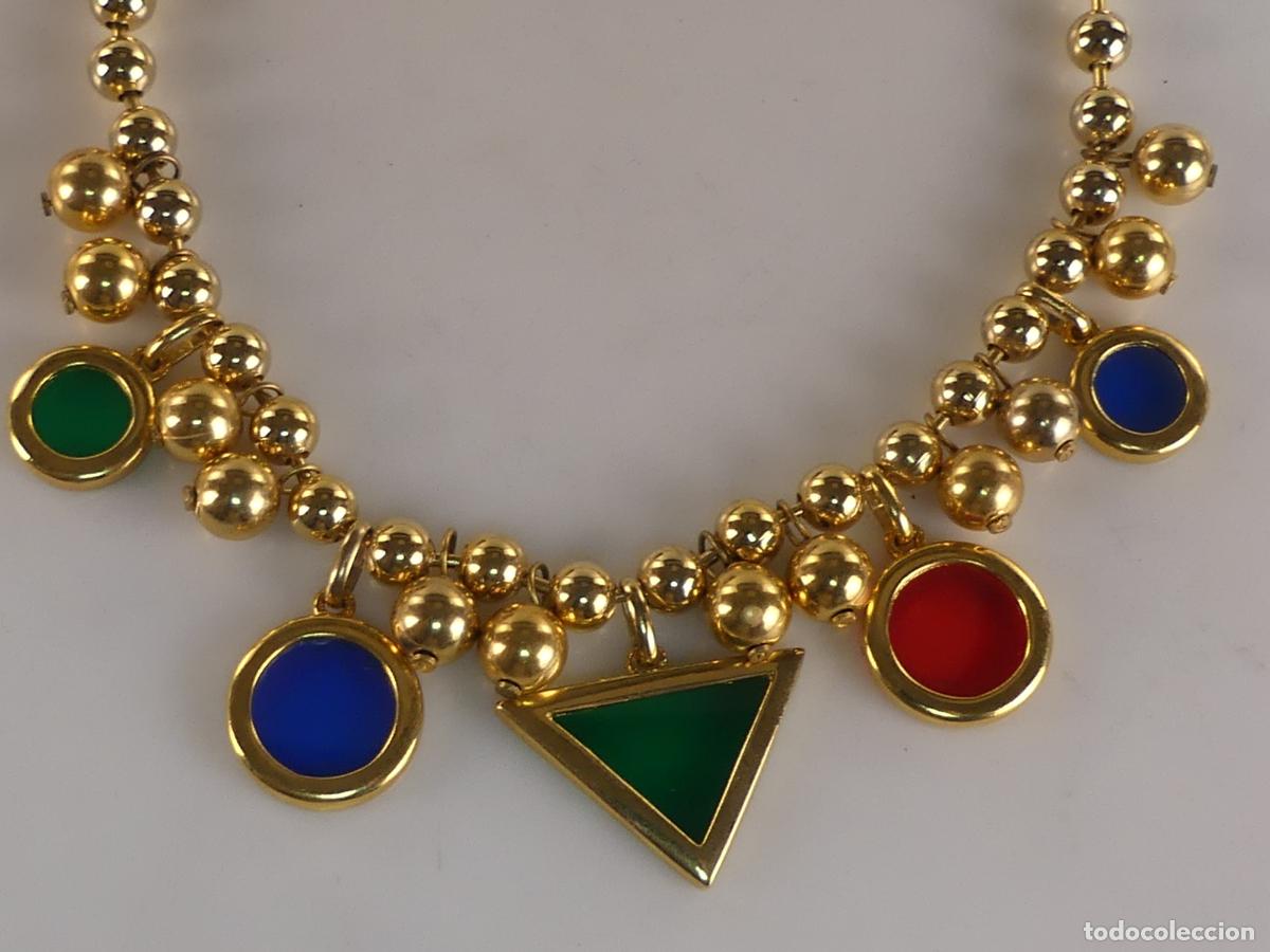 Joyeria: BONITO COLLAR DORADO Y PIEDRAS MARCA LERITZ - Foto 6