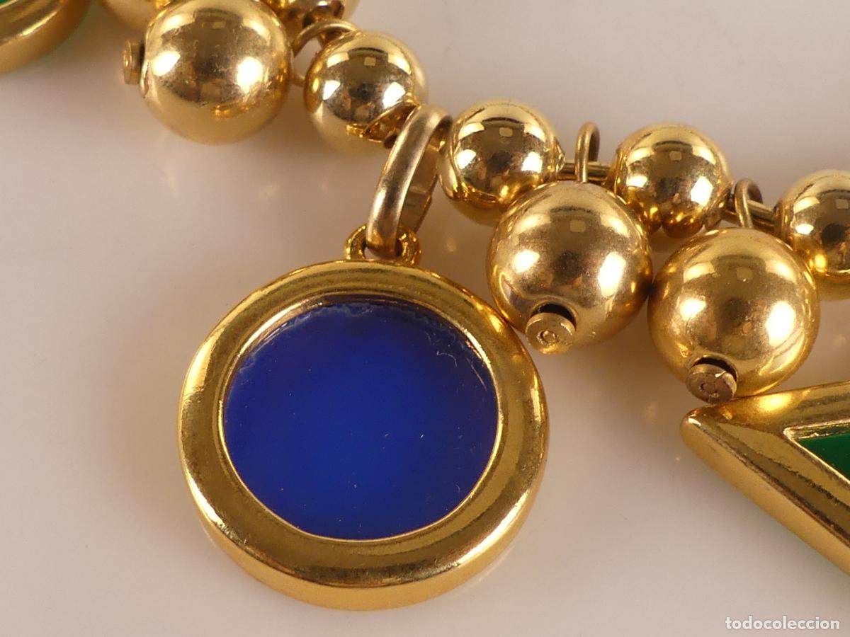 Joyeria: BONITO COLLAR DORADO Y PIEDRAS MARCA LERITZ - Foto 8