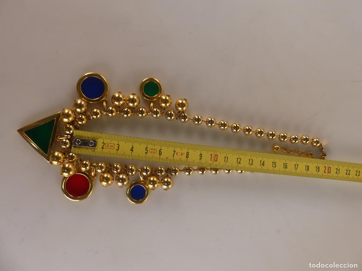 Joyeria: BONITO COLLAR DORADO Y PIEDRAS MARCA LERITZ - Foto 9