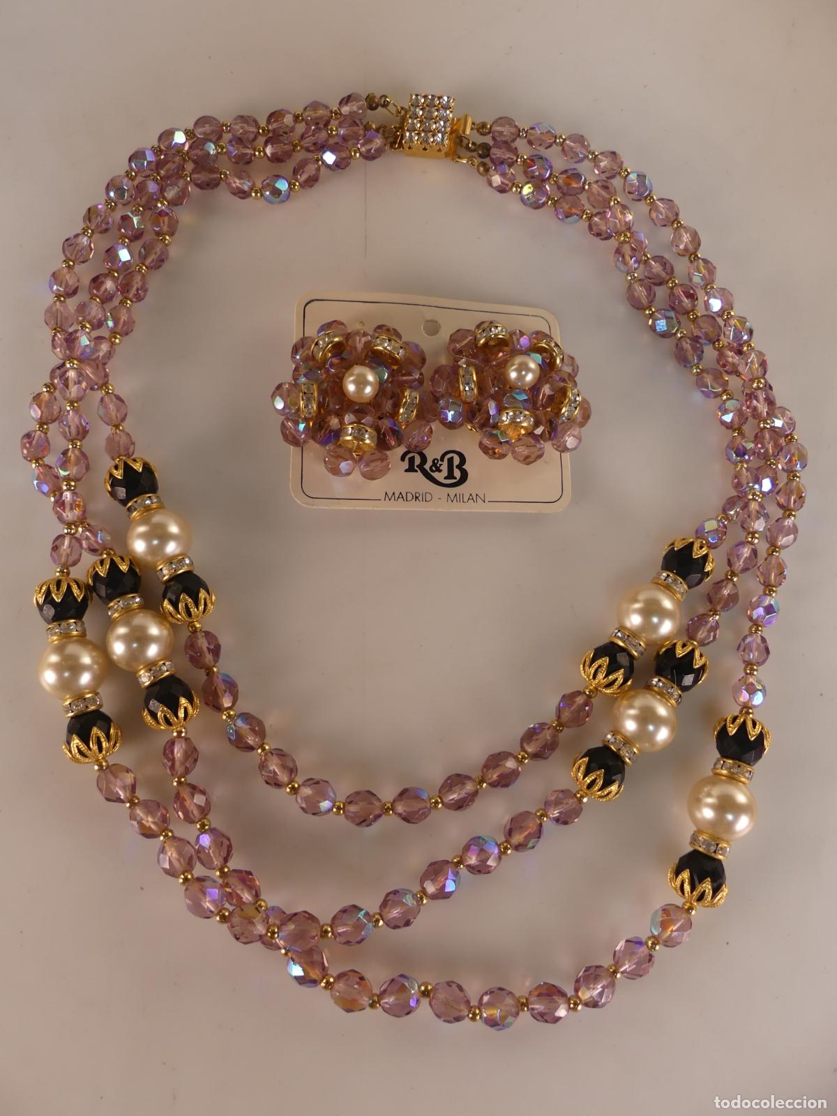 Joyeria: JUEGO DE COLLAR Y PENDIENTES MARCA R & B - Foto 2