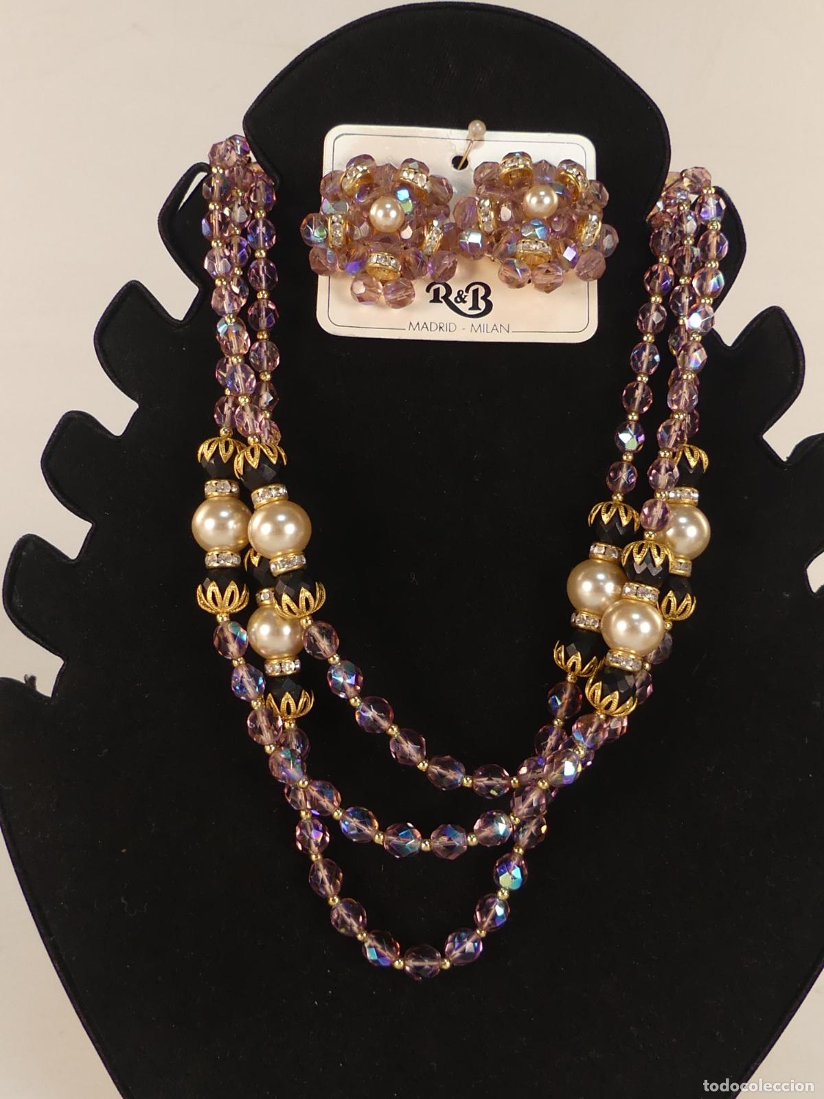 Joalharia: JUEGO DE COLLAR Y PENDIENTES MARCA R & B