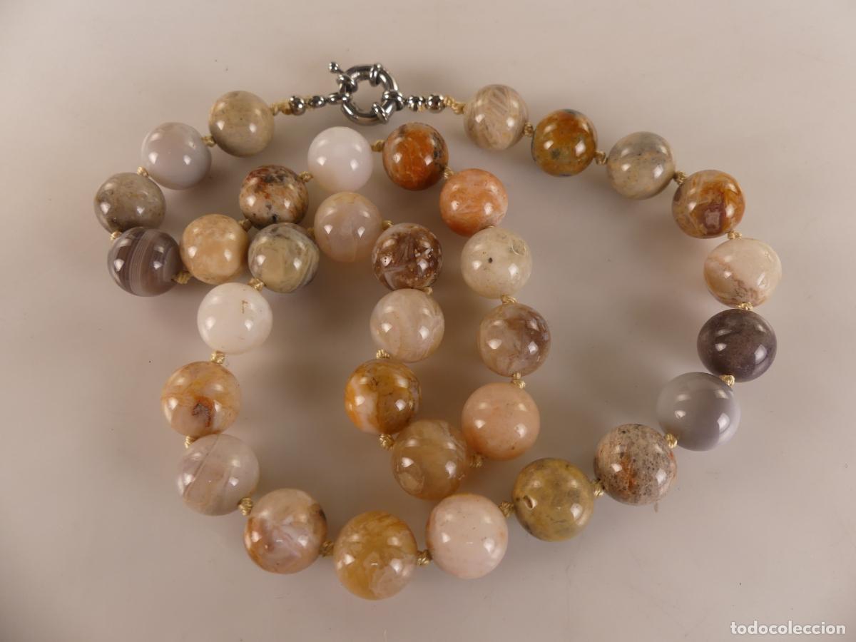 Joalharia: COLLAR DE BOLLAS DE PIEDRAS