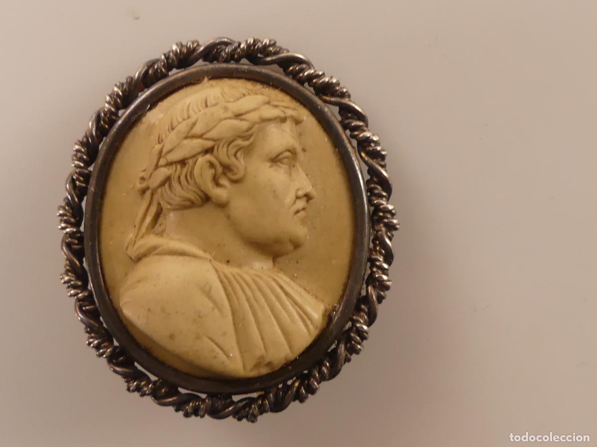 Jewelry: ANTIGUO CAMAFEO DE PLATA