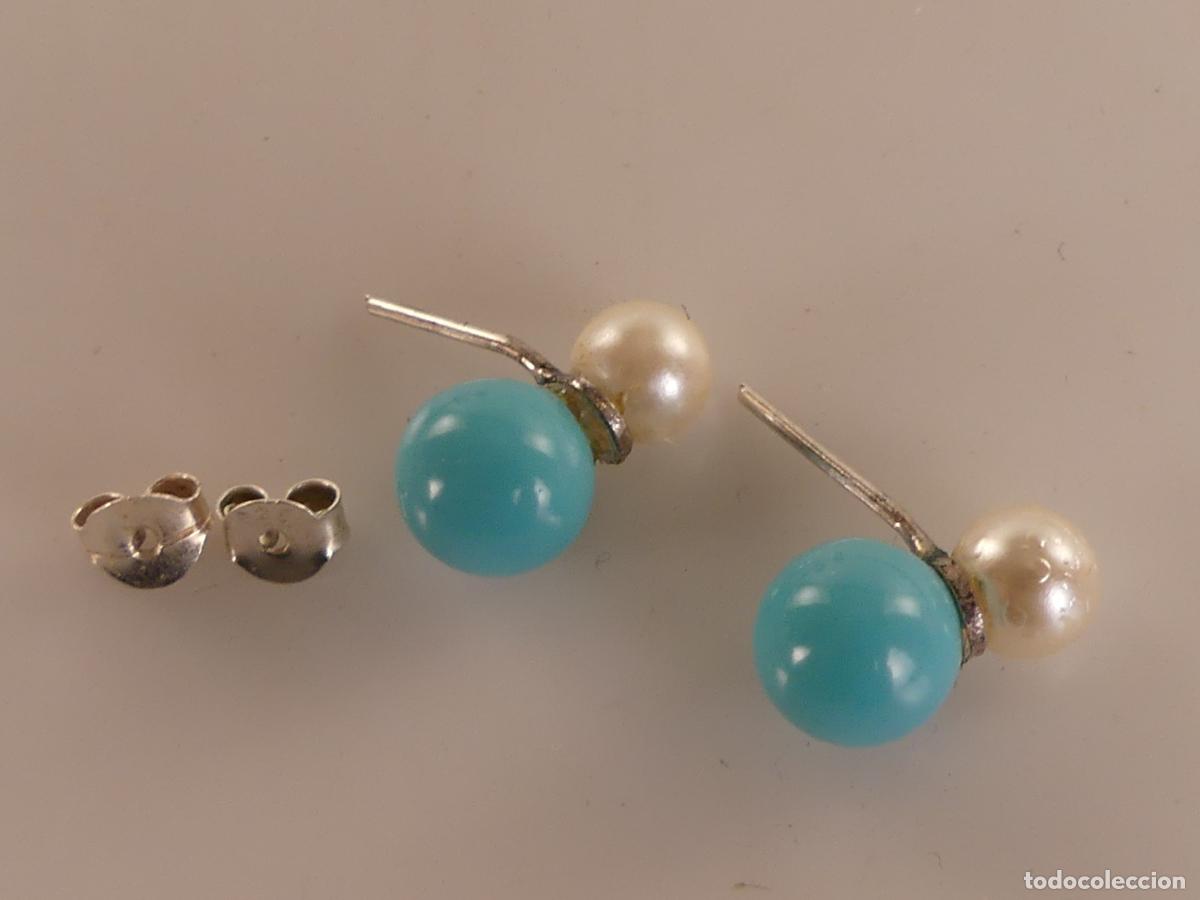 Joyeria: PENDIENTES DE PLATA DE LEY Y PERLAS - Foto 2