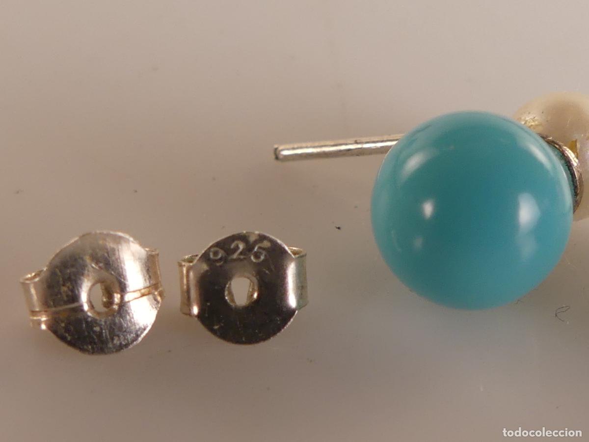 Joyeria: PENDIENTES DE PLATA DE LEY Y PERLAS - Foto 3