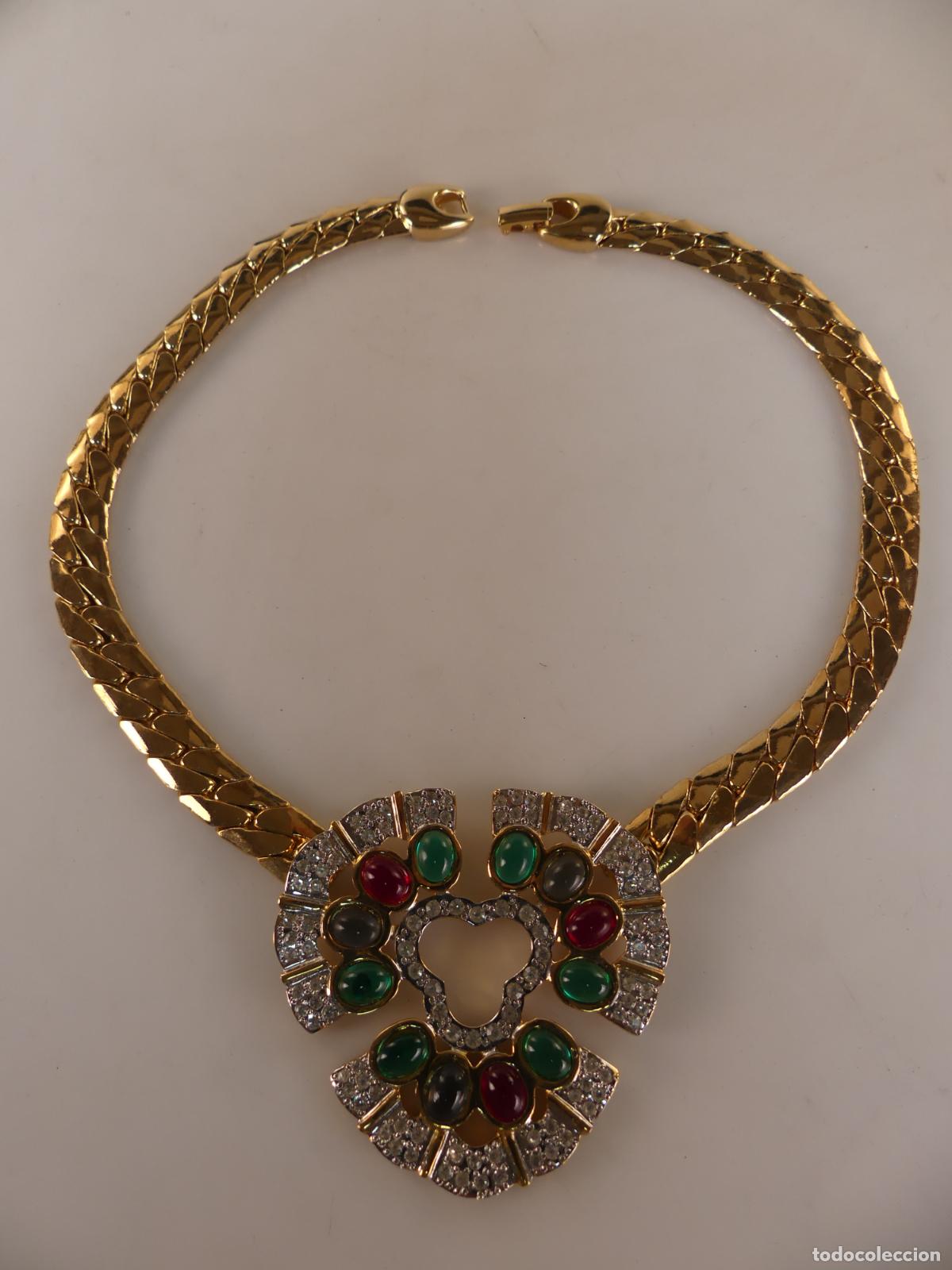 Joyeria: BONITO COLLAR DORADO Y PIEDRAS - Foto 2