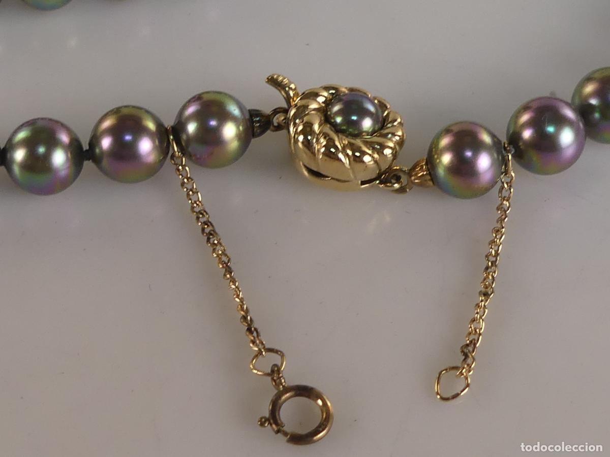 Joyeria: COLLAR DE PERLAS MAJORICA CON CIERRE DE PLATA - Foto 2