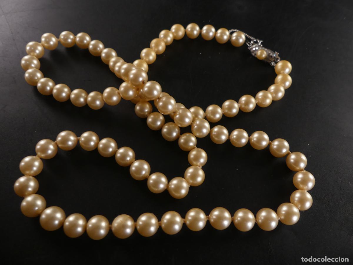 Joyeria: BONITO COLLAR DE PERLAS CIERRE DE PLATA - Foto 2