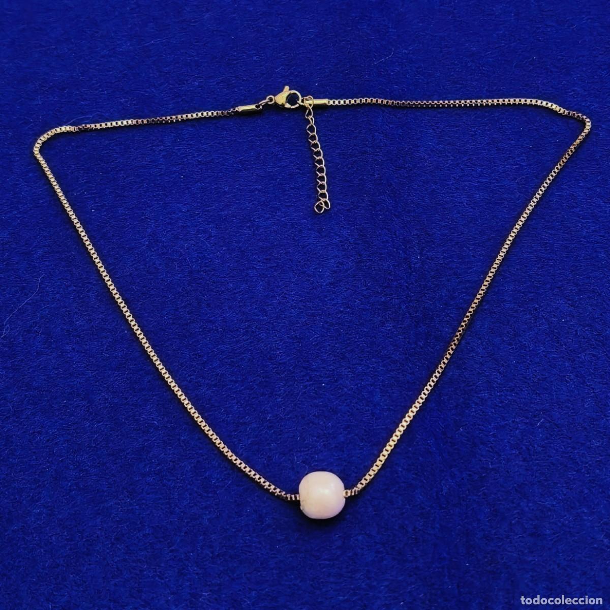 Joaillerie: COLGANTE PERLA CULTIVADA CON CADENA ACERO QUIRURGICO ORO. MED. CMS