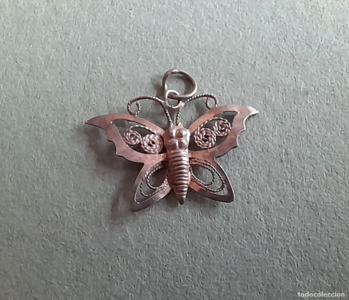 Joyeria: peque&ntilde;o colgante de amapola, plata 925, 2x1,5cm aprox