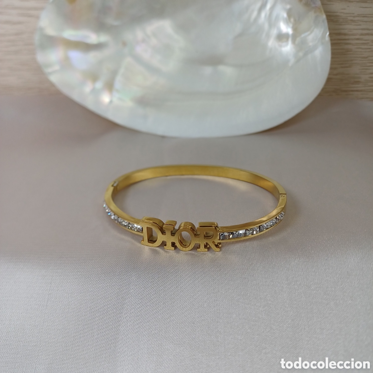 Gioielleria: BRAZALETE CHAPADO ORO 18 K Y CRISTAL BRILLANTES