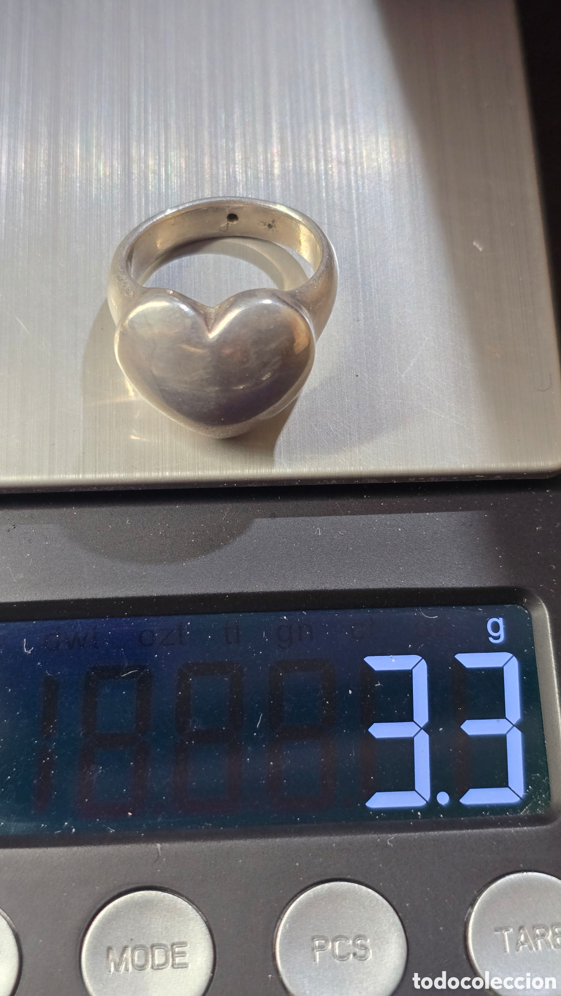 Joyeria: Anillo de coraz&oacute;n de plata - Foto 6